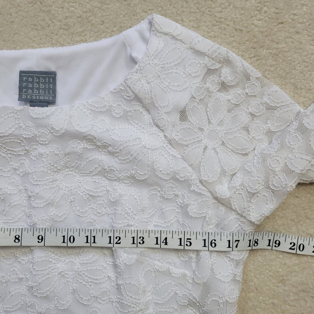 EUC Rabbit Rabbit Rabbit Designs 14 Dress Pullover Fit & Flare Lace Lined - Picture 11 of 16